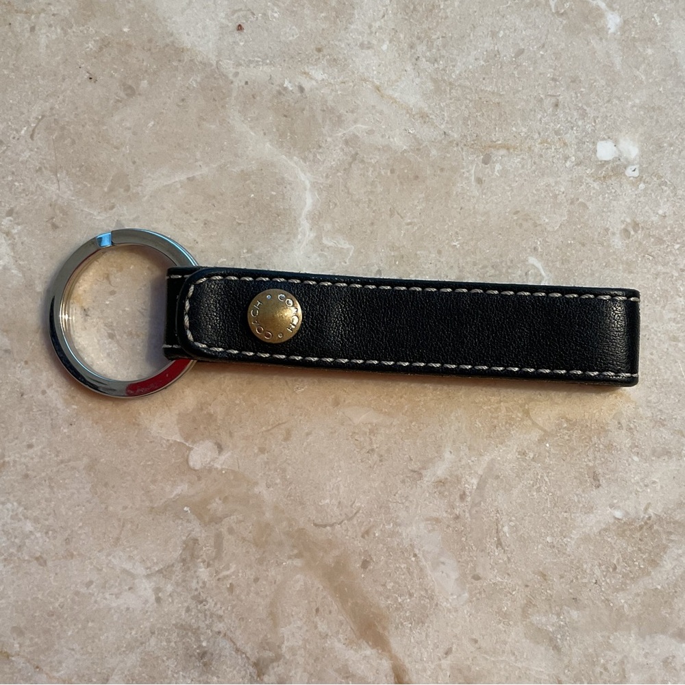 Vintage Coach leather key ring